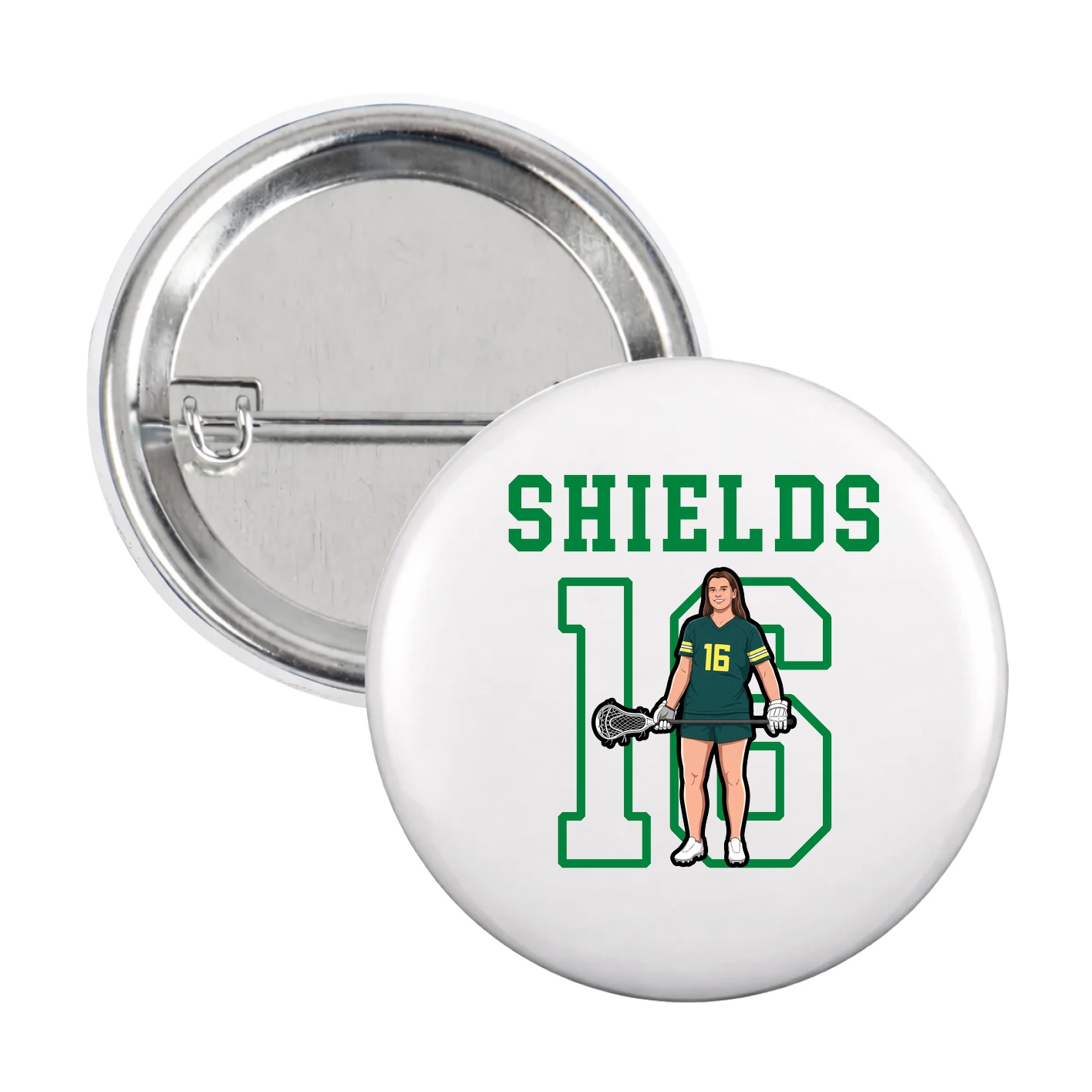 Game Day Button — Shirsey in White