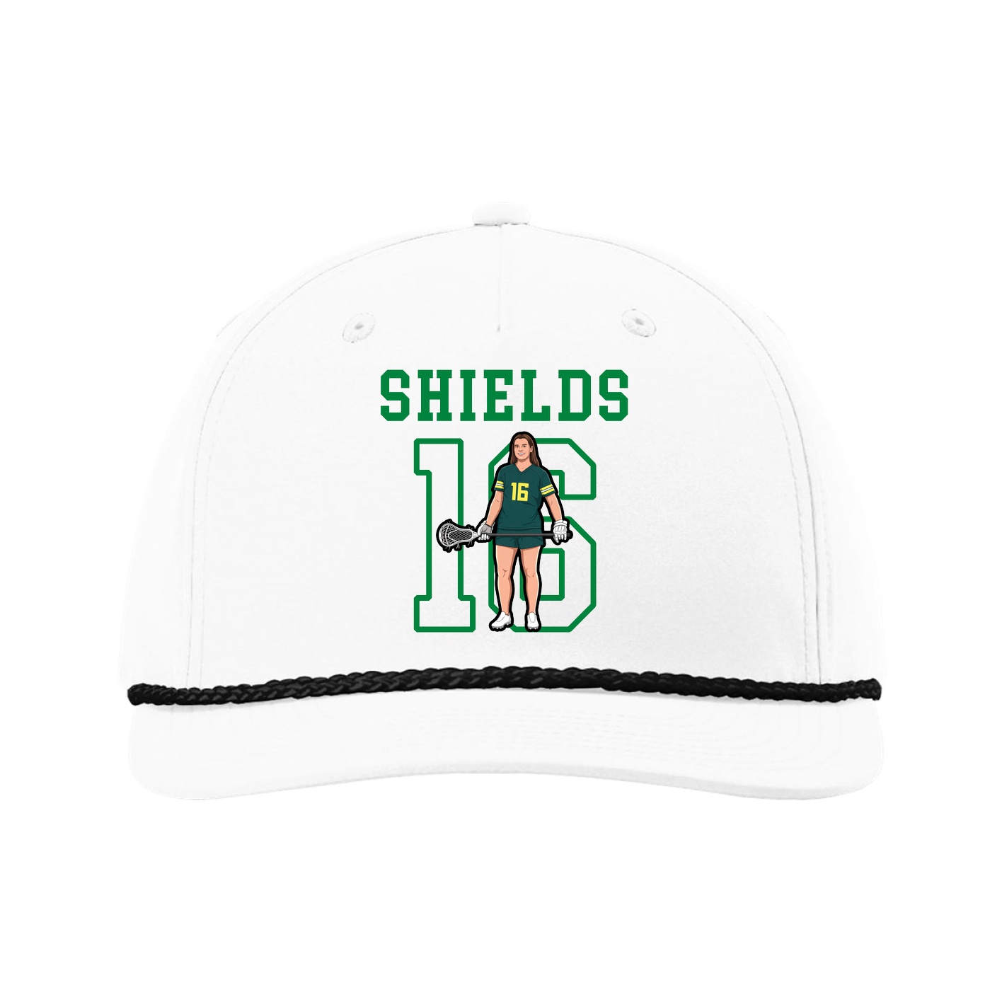 Five-Panel Classic Rope Cap — Shirsey in White