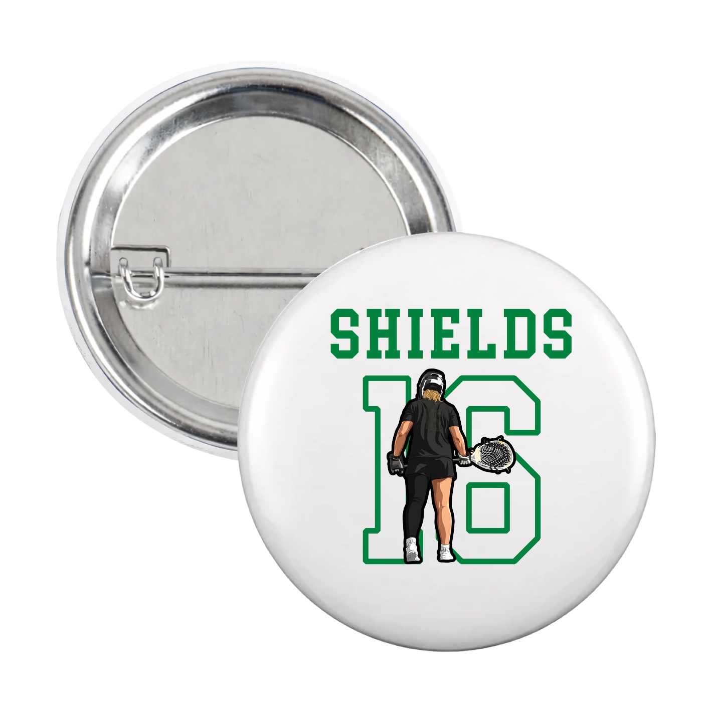 Game Day Button — Shirsey in White