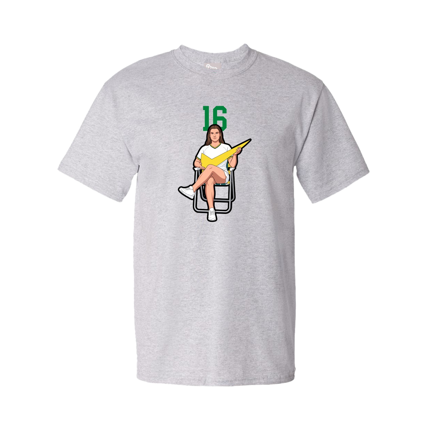 Youth Tee — Number Top in Grey