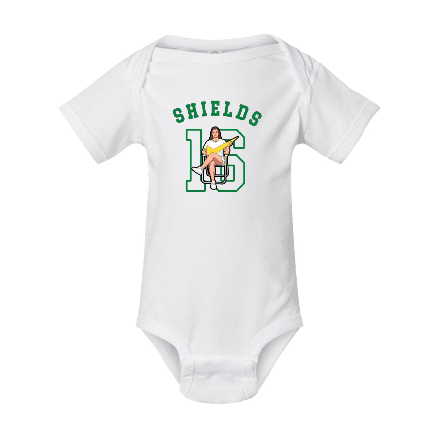 Baby Onesie — Shirsey Arch in White