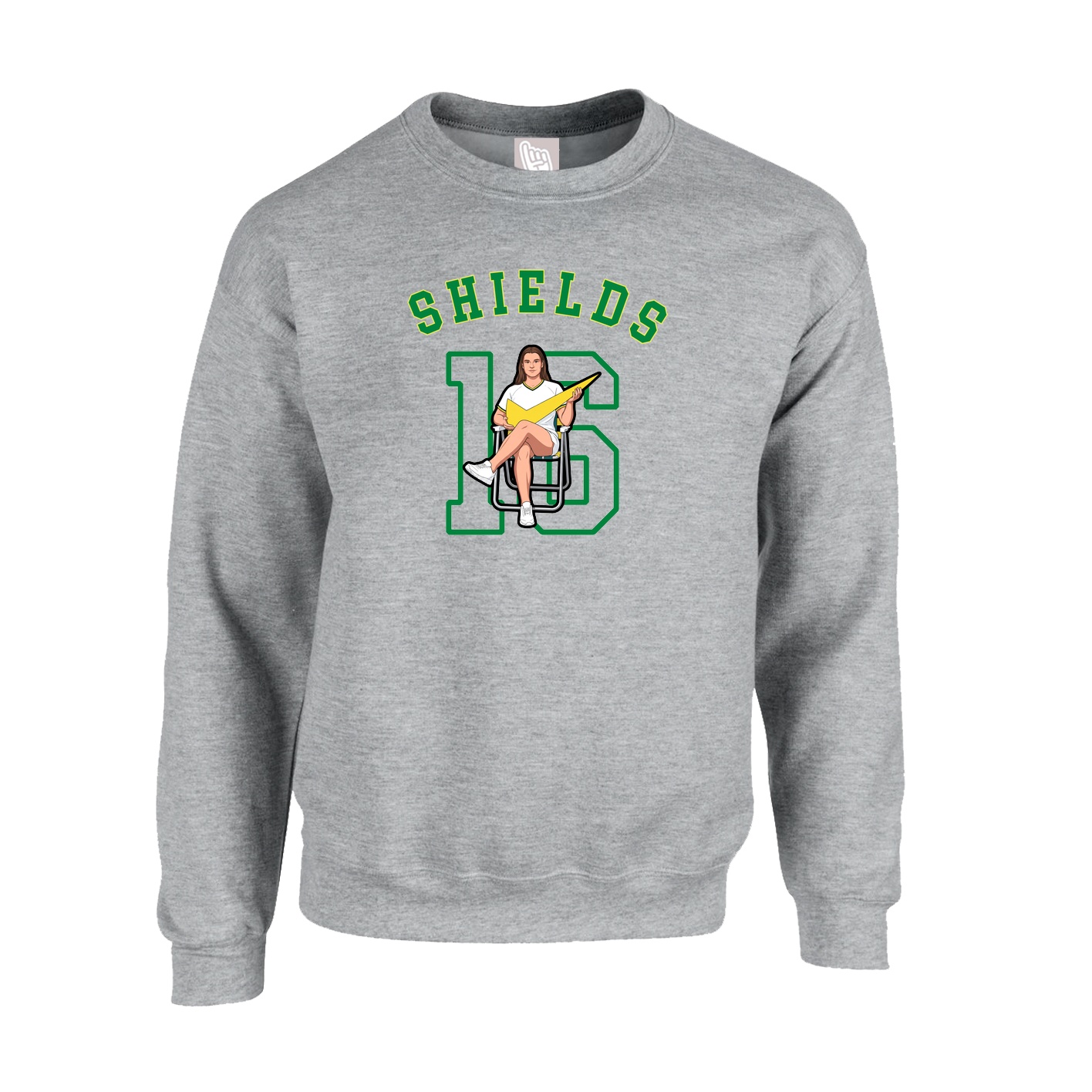 Fleece Crew — Shirsey Arch in Grey