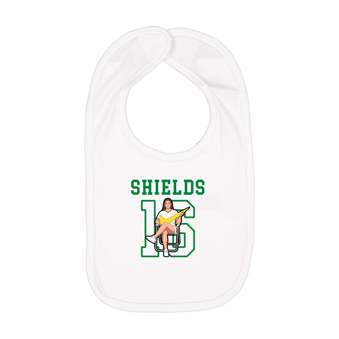 Infant Bib — Shirsey in White