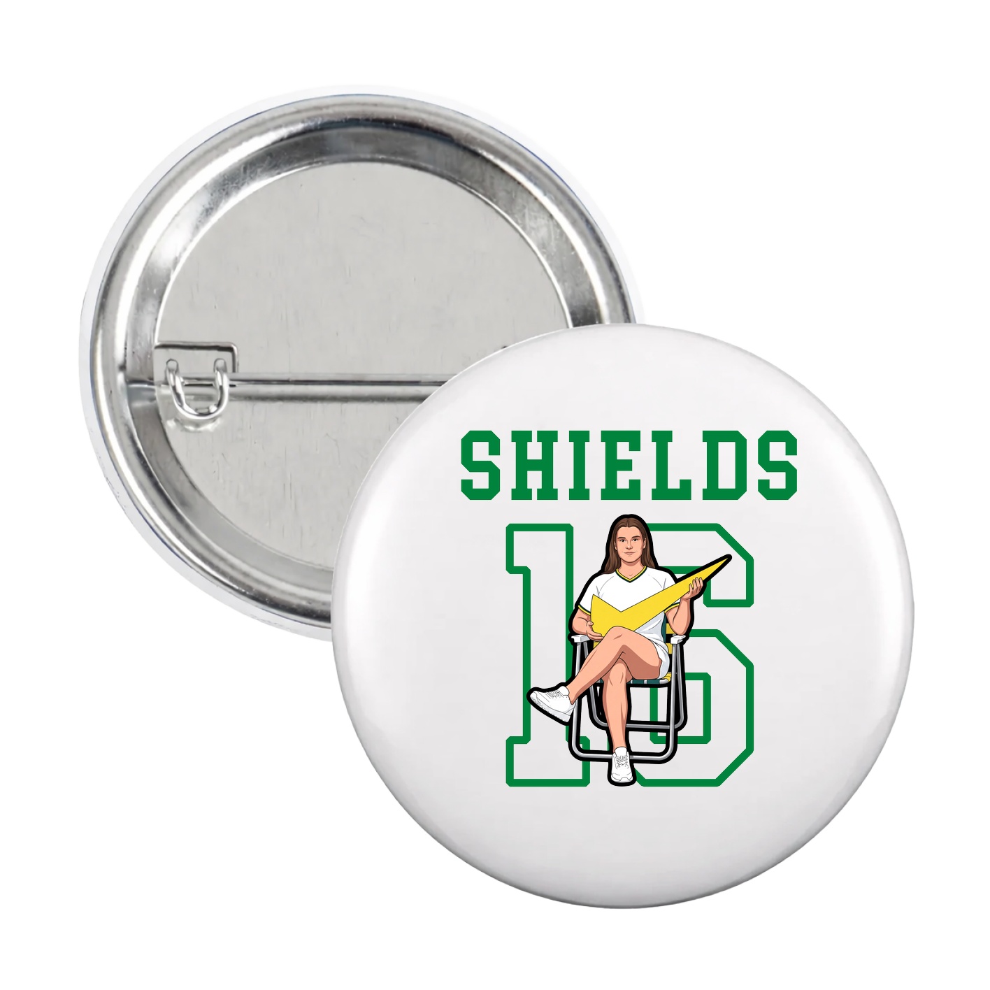 Game Day Button — Shirsey in White