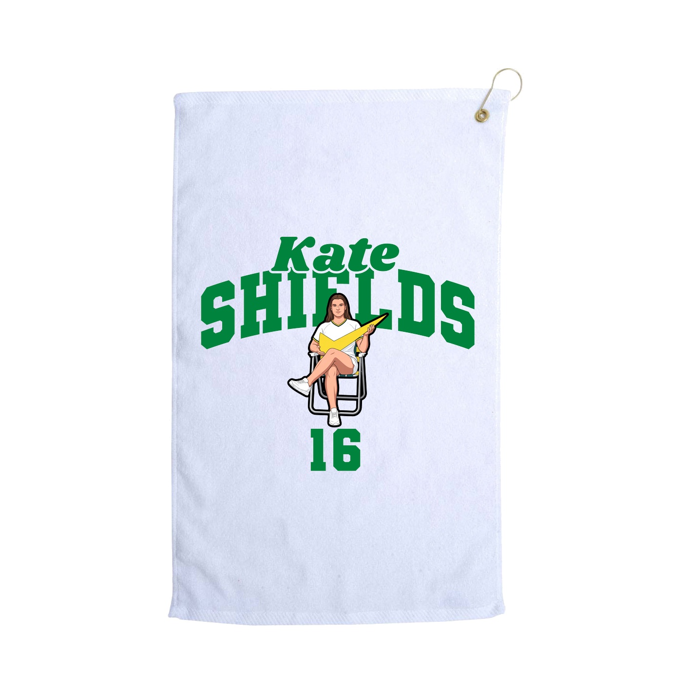 Golf Towel — Signature Arch in White