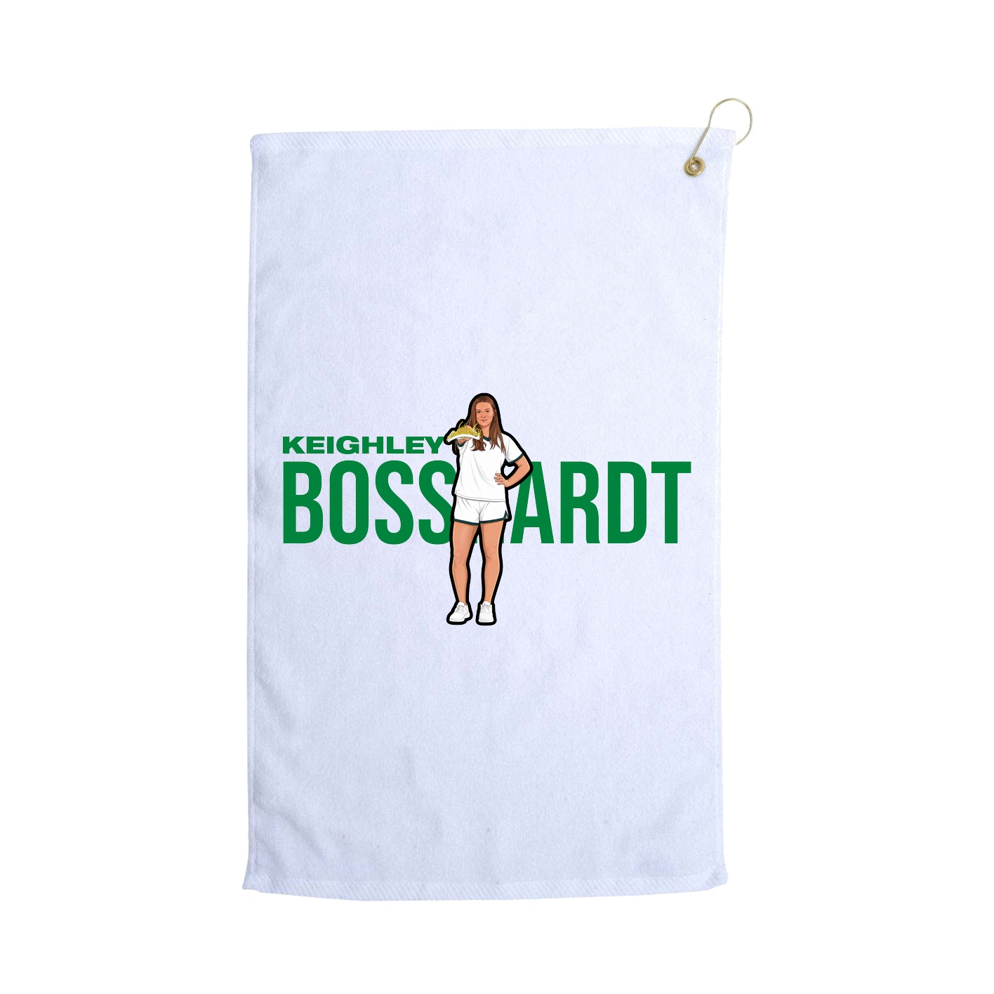 Golf Towel — Player Name in White