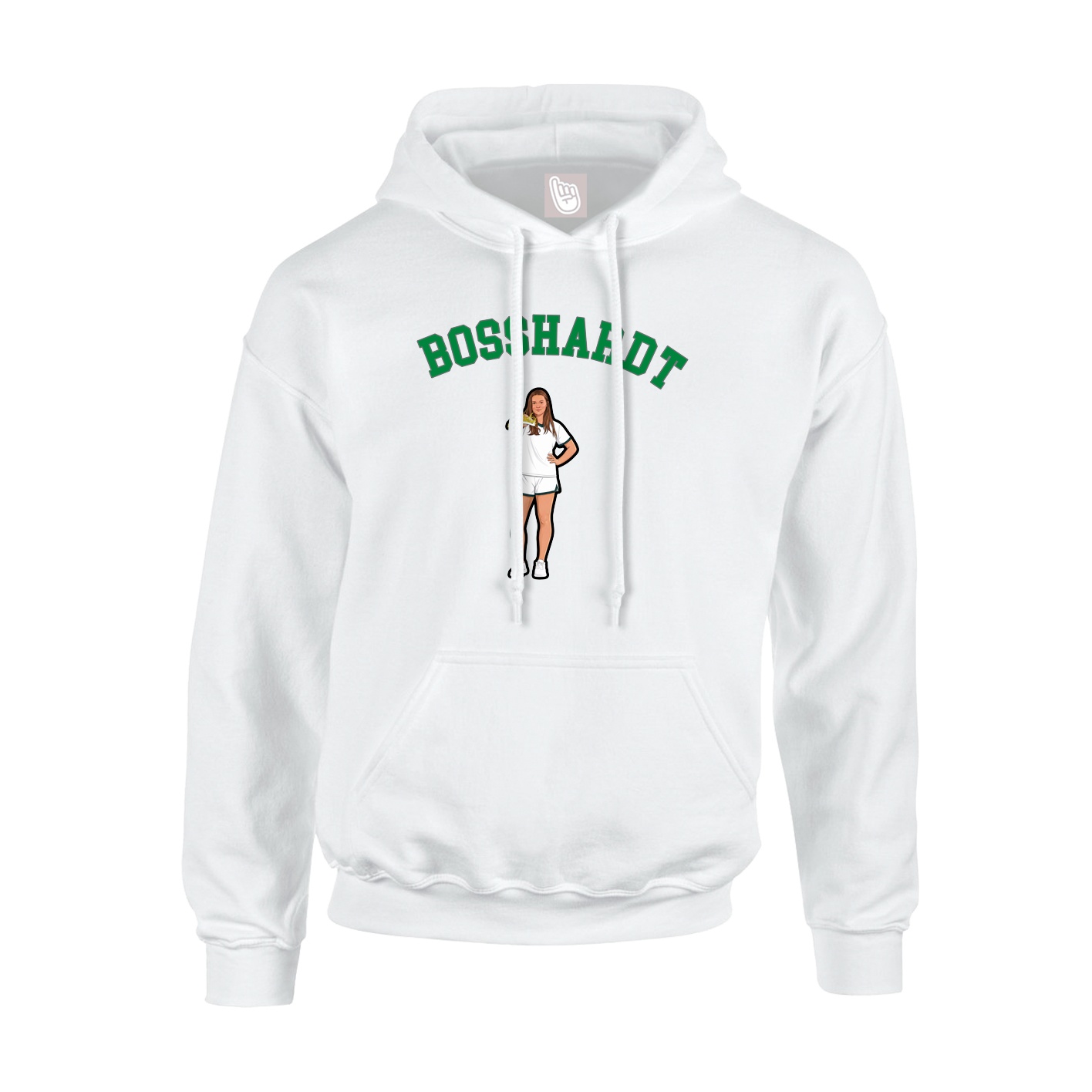 Hoodie — Shirsey Arch in White