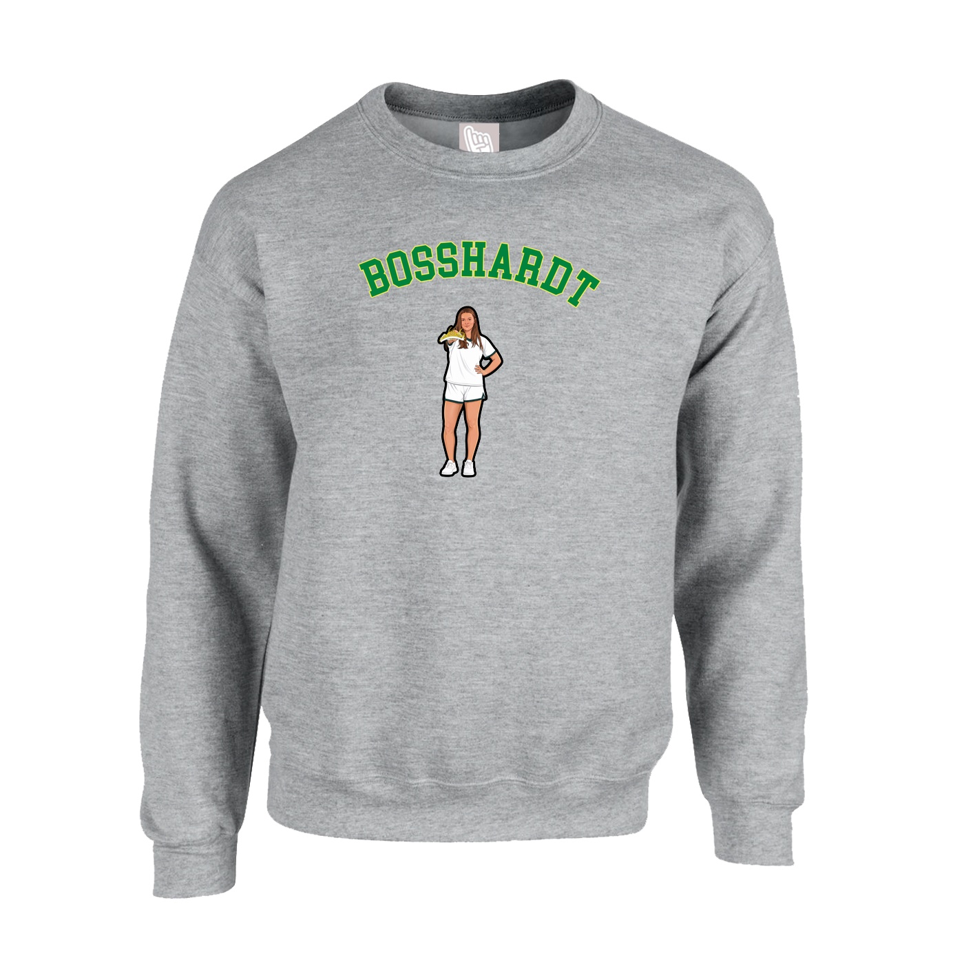 Fleece Crew — Shirsey Arch in Grey