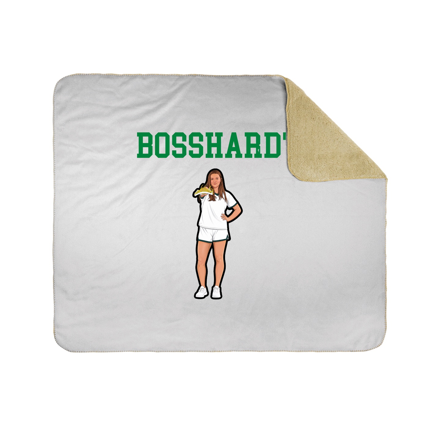 Throw Blanket — Shirsey in White
