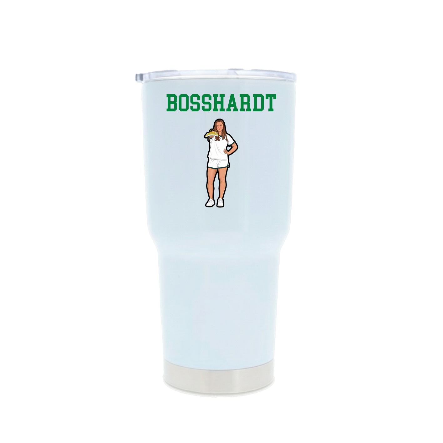30oz Stainless Steel Tumbler — Shirsey in White