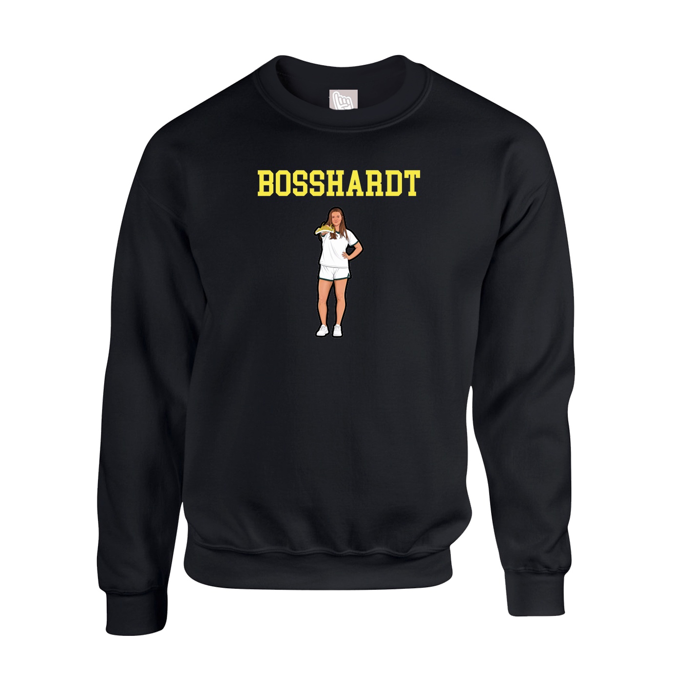 Fleece Crew — Shirsey in Black