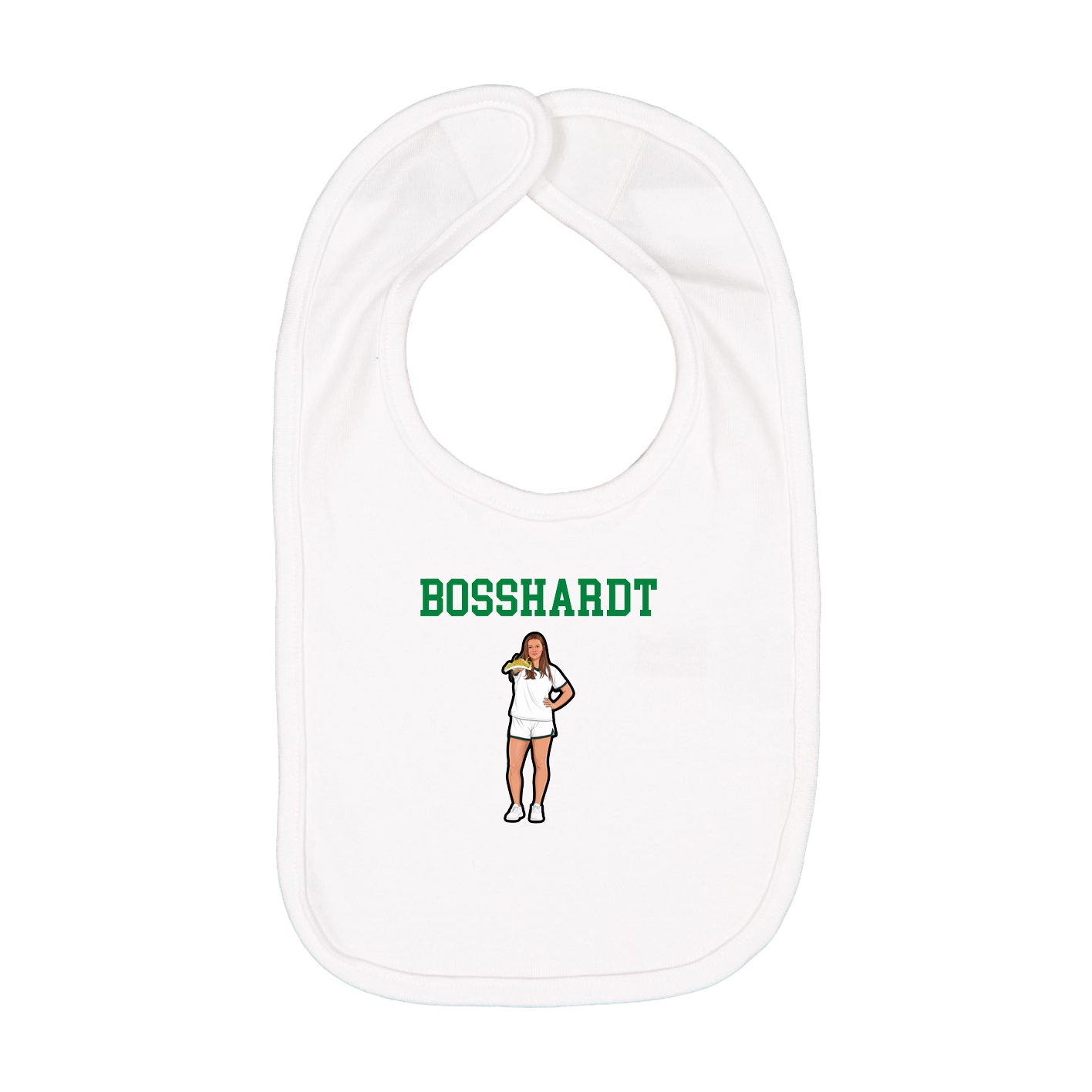 Infant Bib — Shirsey in White