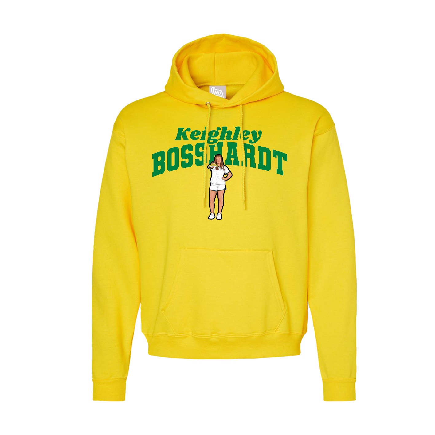 Hoodie — Signature Arch in Yellow