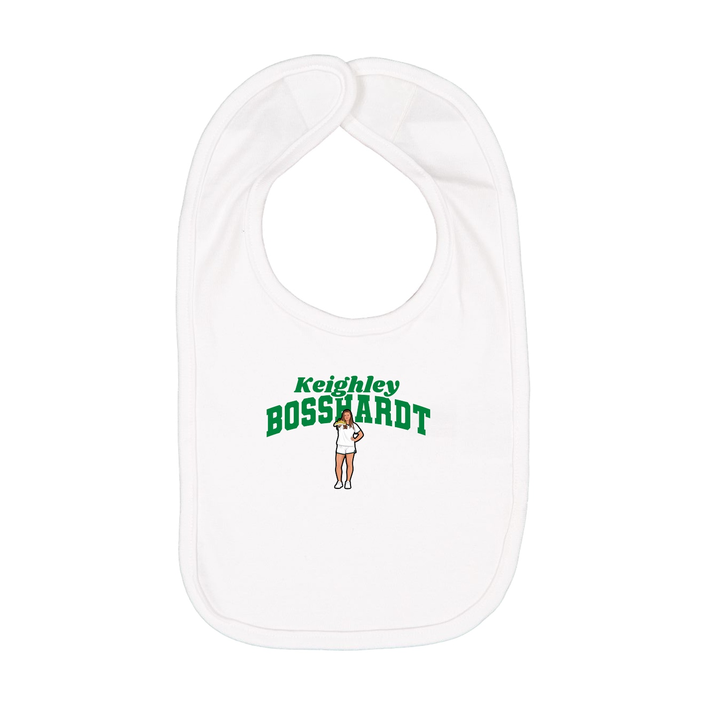 Infant Bib — Signature Arch in White