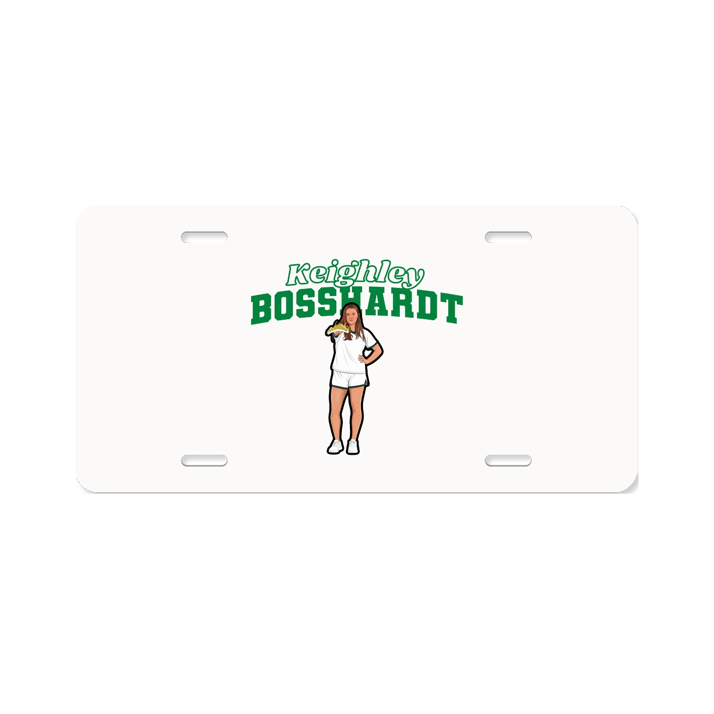 License Plate — Name Arch in Classic