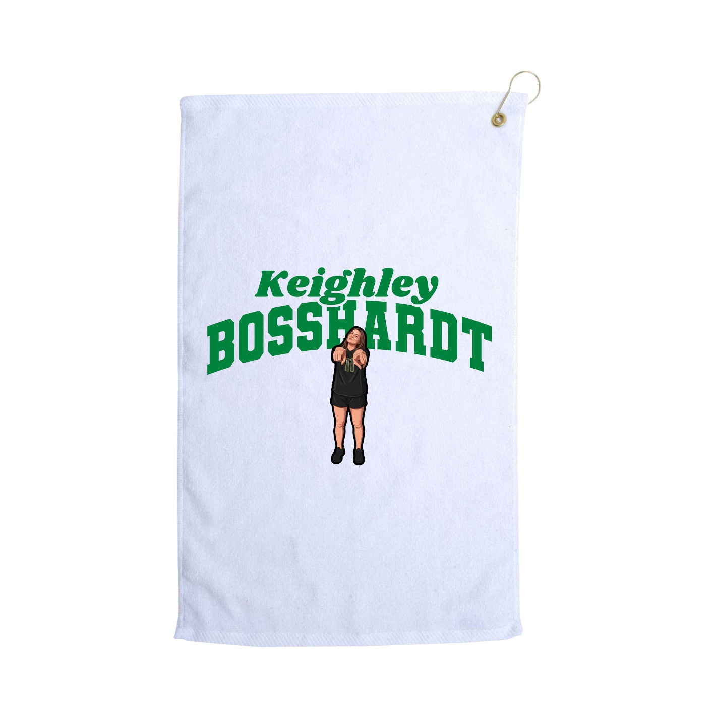 Golf Towel — Signature Arch in White