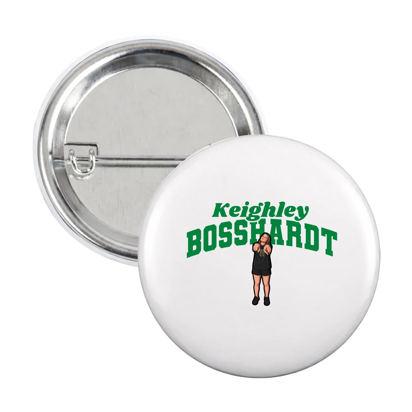 Game Day Button — Signature Arch in White