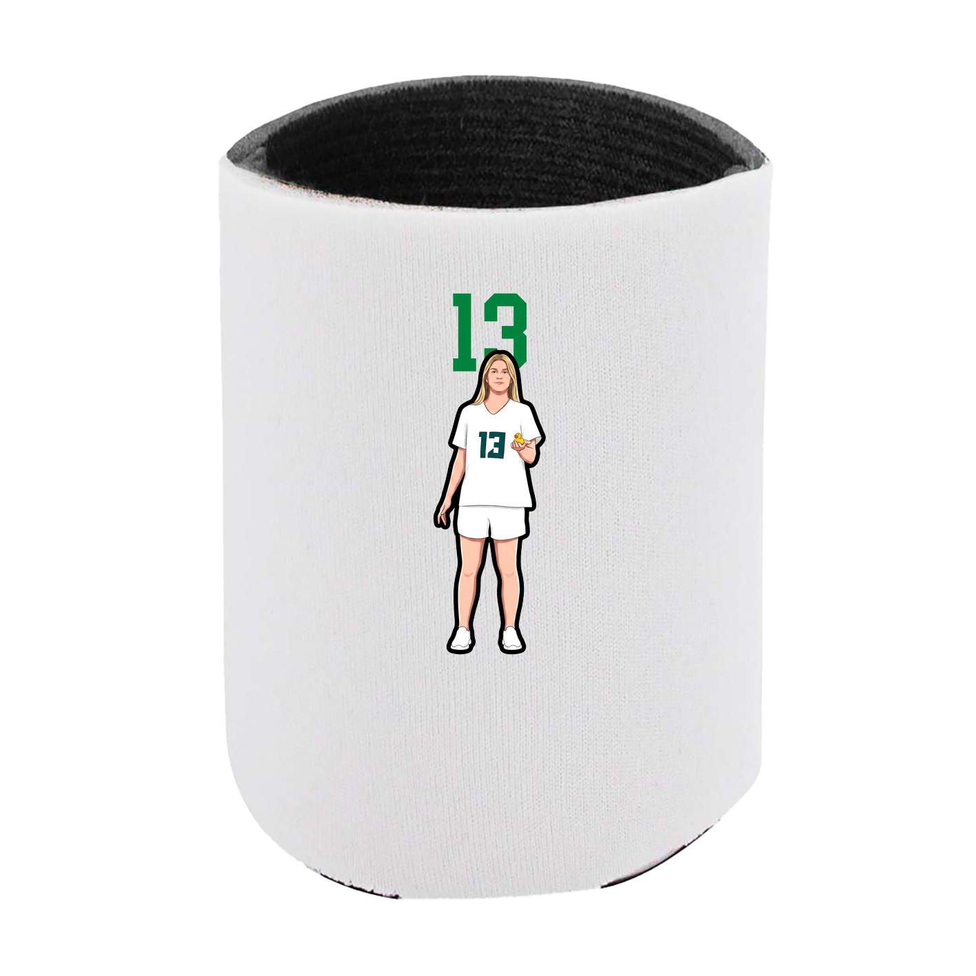 Can Holder — Number Top in White