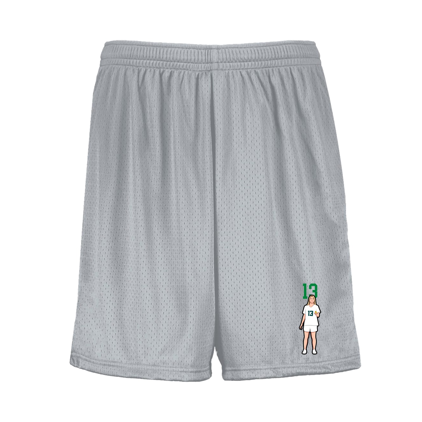 Shorts — Number Top in Silver