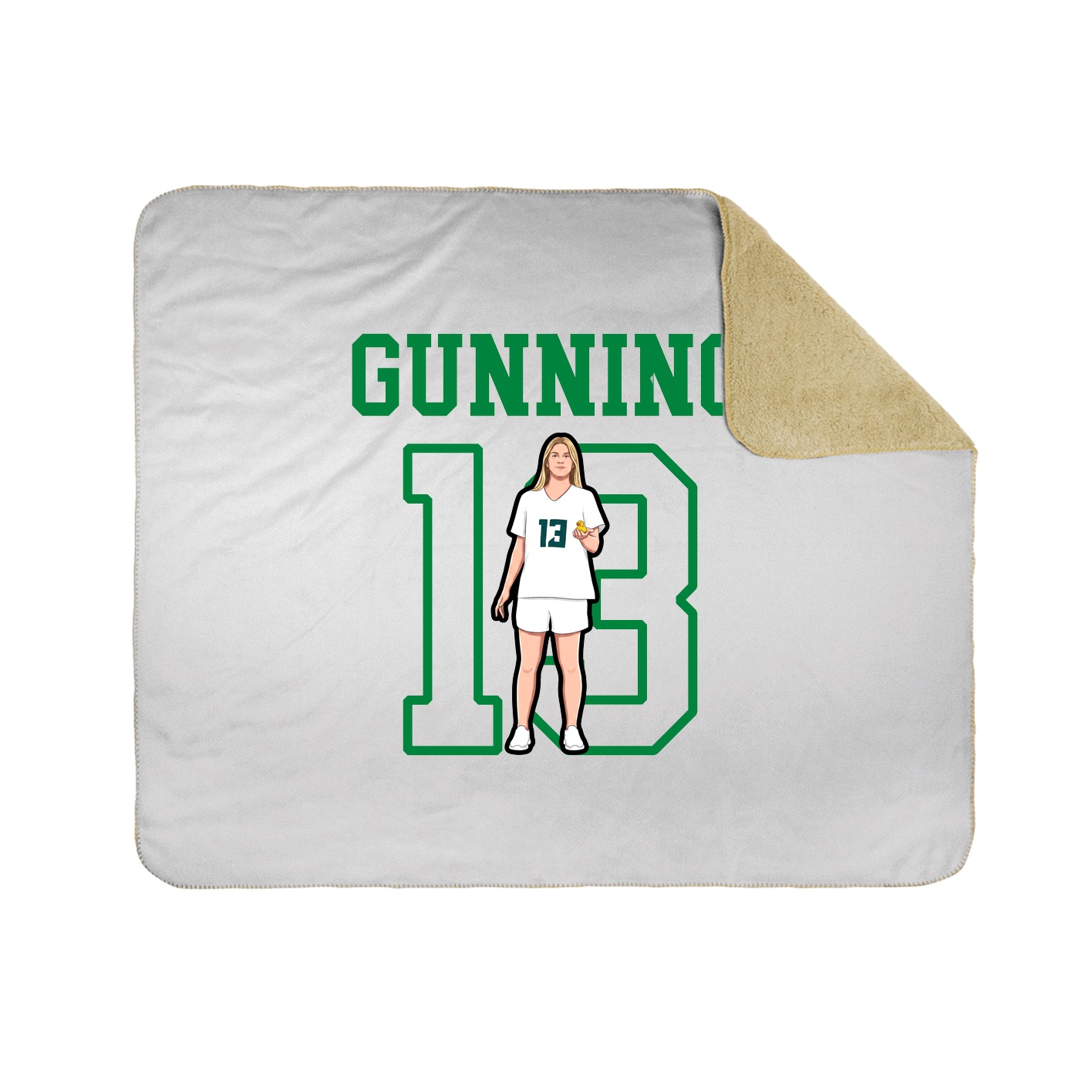 Throw Blanket — Shirsey in White