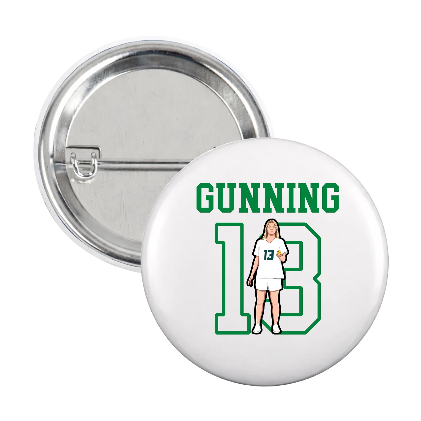 Game Day Button — Shirsey in White