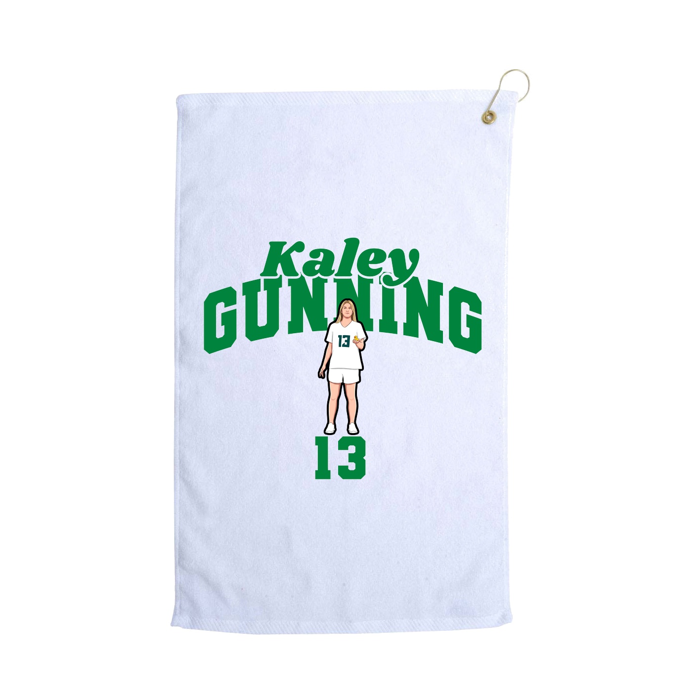 Golf Towel — Signature Arch in White