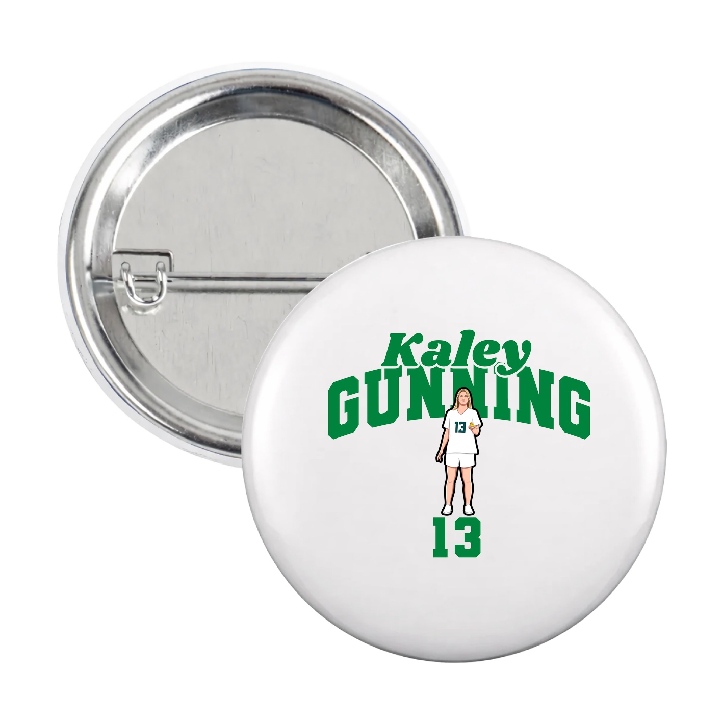 Game Day Button — Signature Arch in White