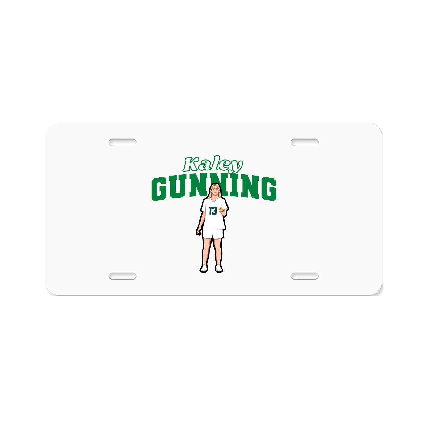 License Plate — Name Arch in Classic