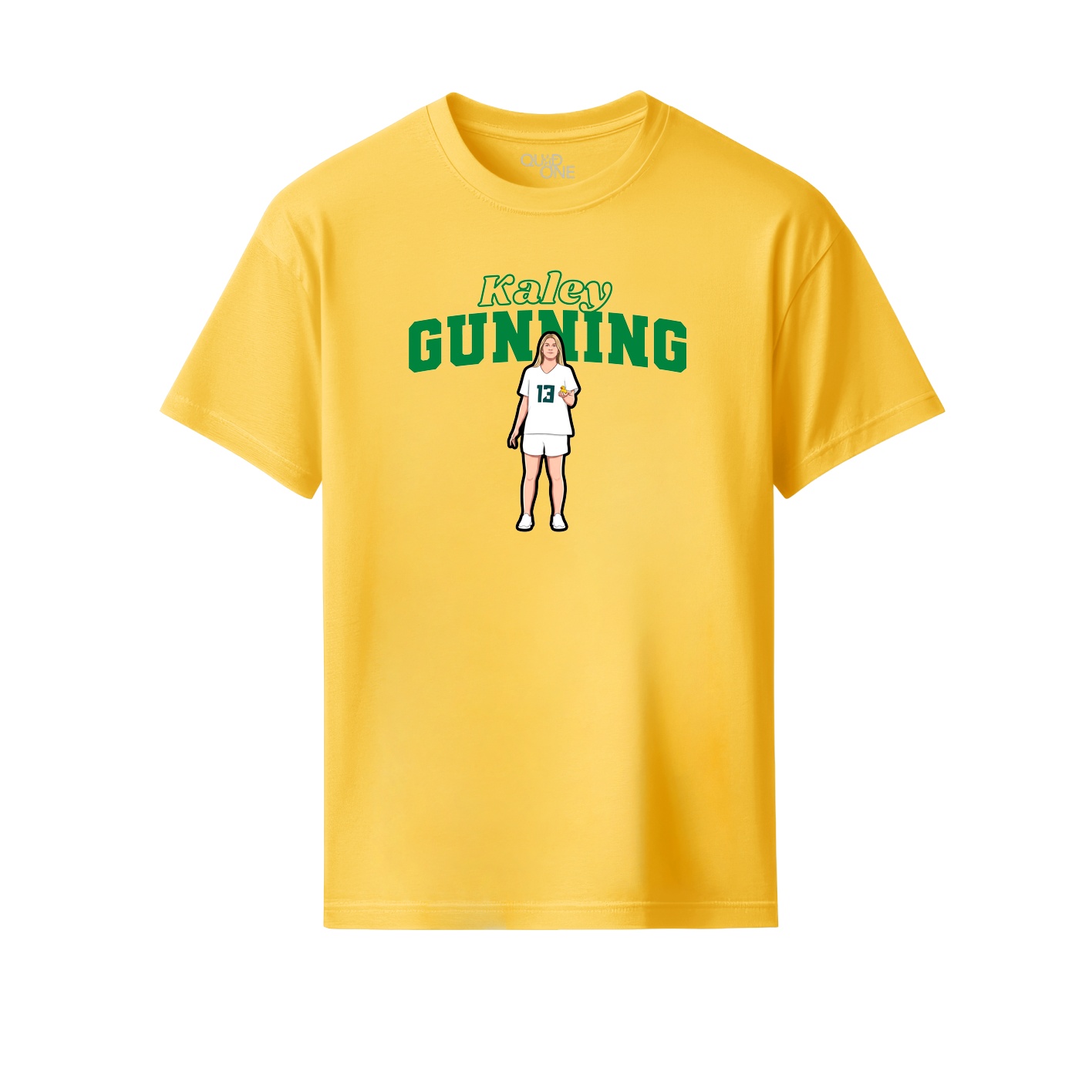 Youth Tee — Name Arch in Yellow