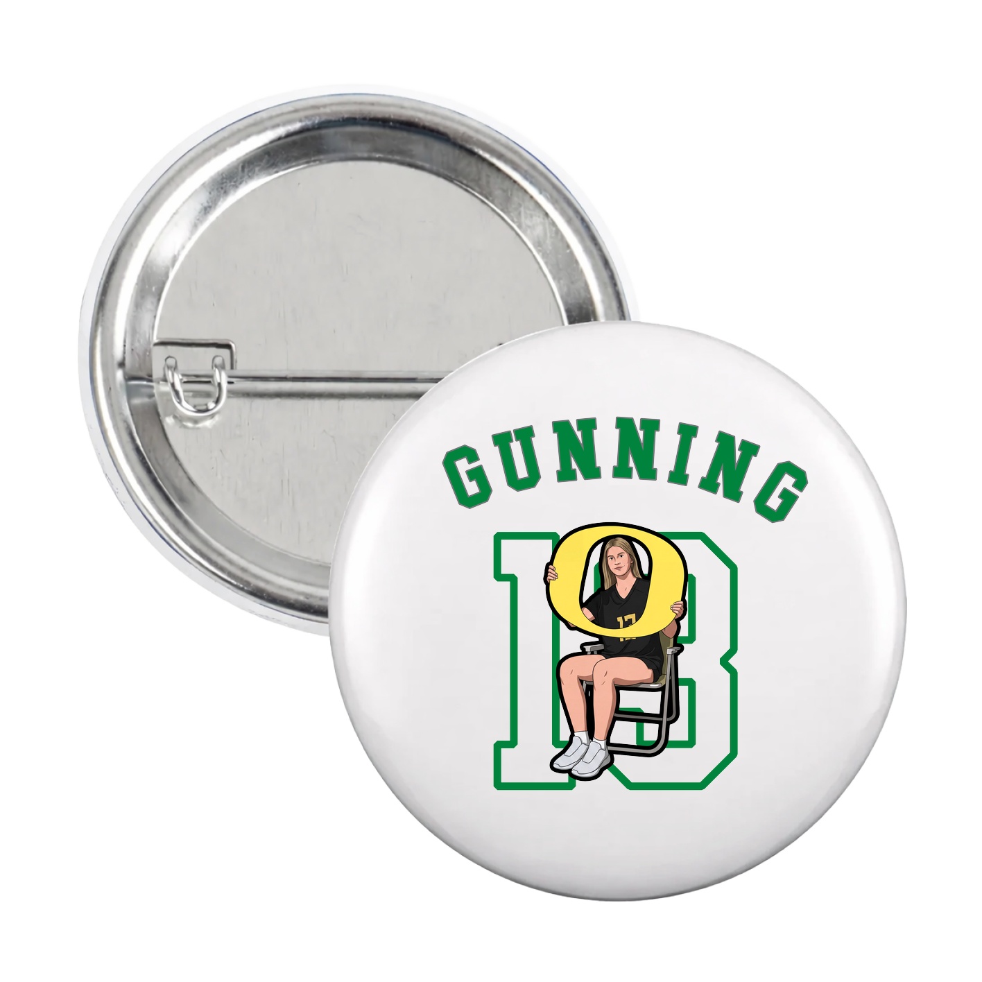 Game Day Button — Shirsey Arch in White