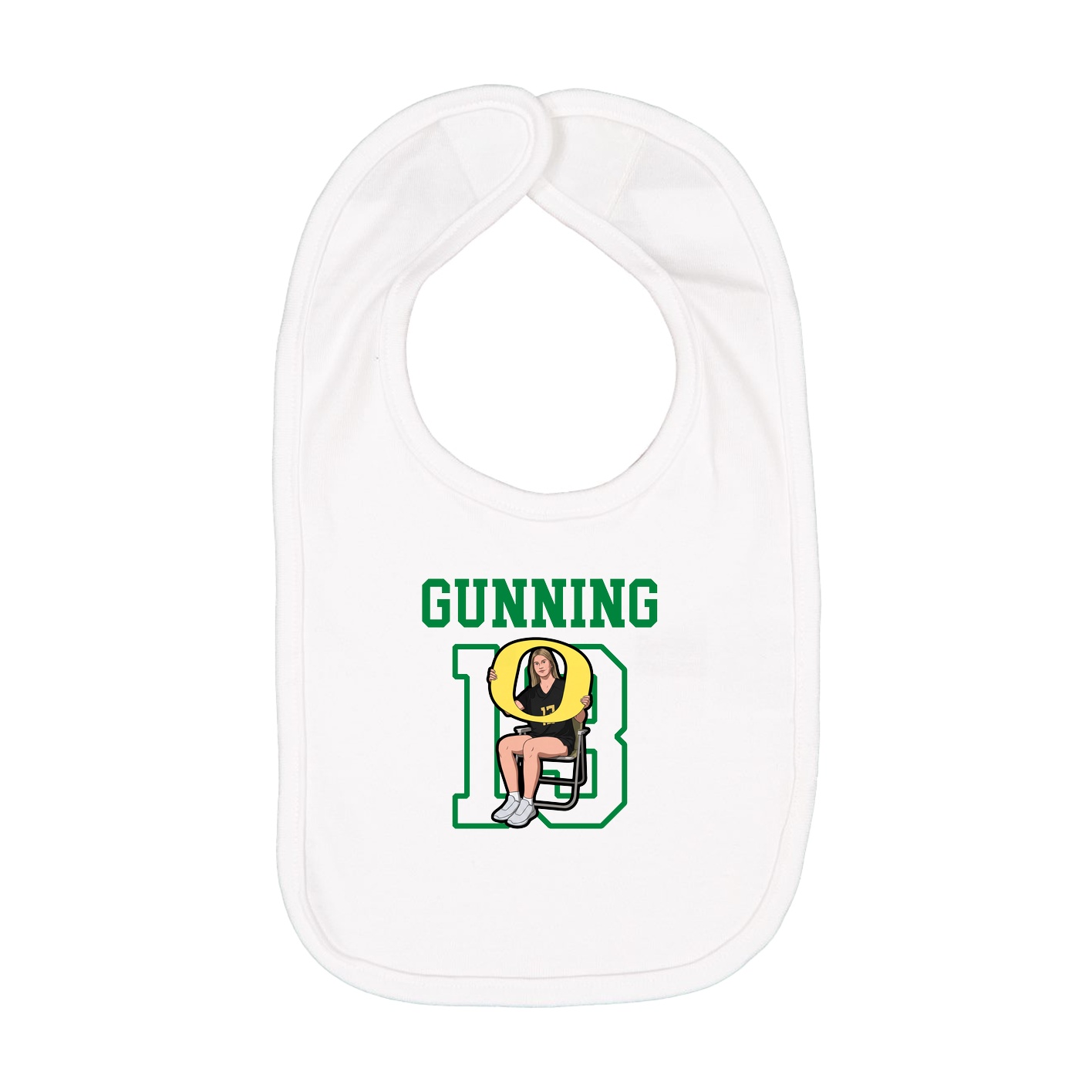 Infant Bib — Shirsey in White