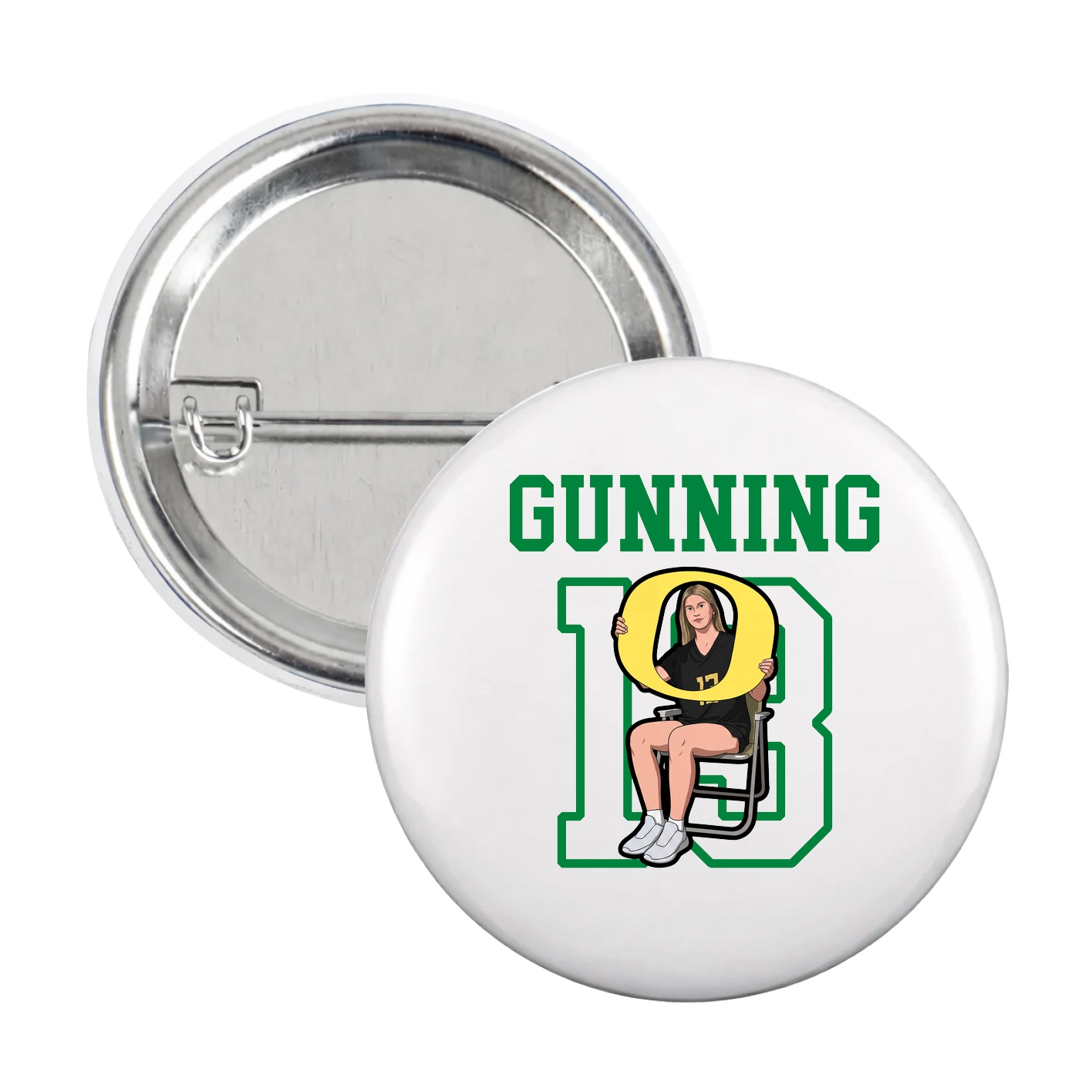 Game Day Button — Shirsey in White