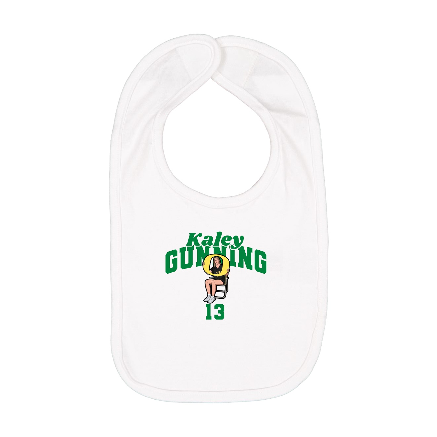 Infant Bib — Signature Arch in White