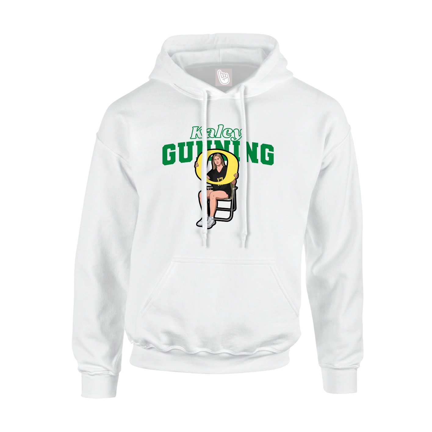Hoodie — Name Arch in White