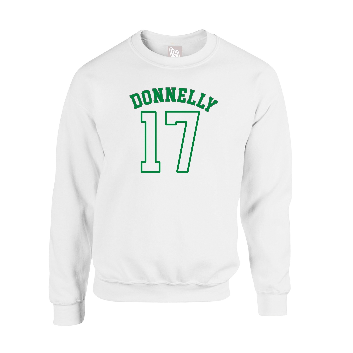 Fleece Crew — Shirsey Arch in White