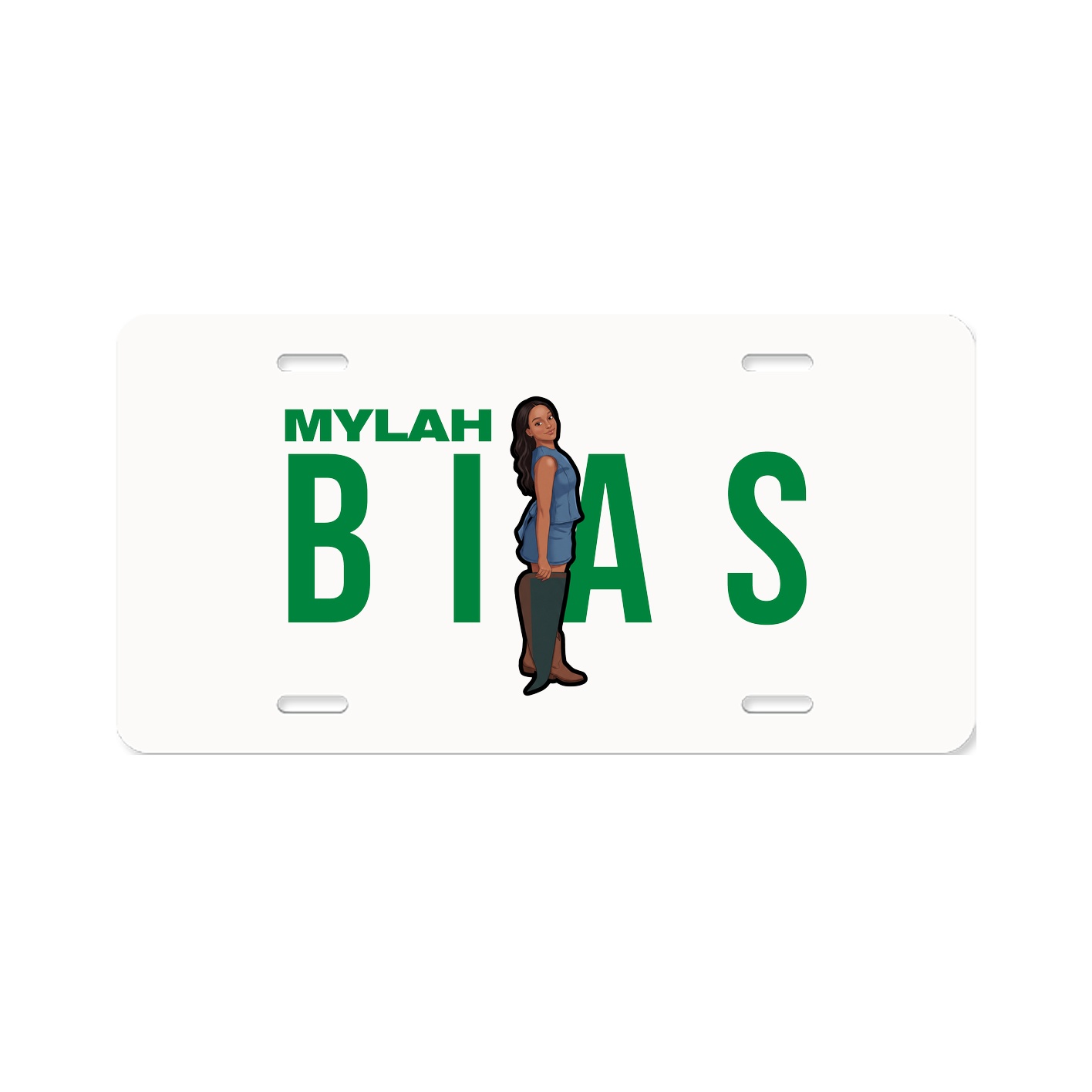 License Plate — Player Name in Classic