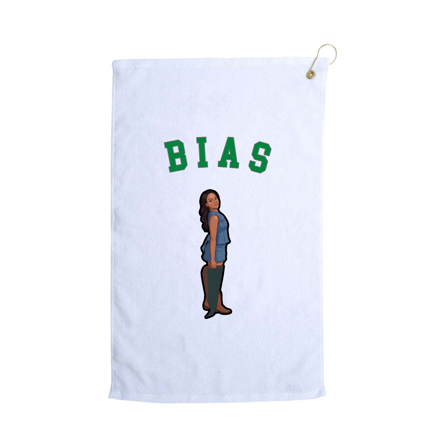 Golf Towel — Shirsey Arch in White