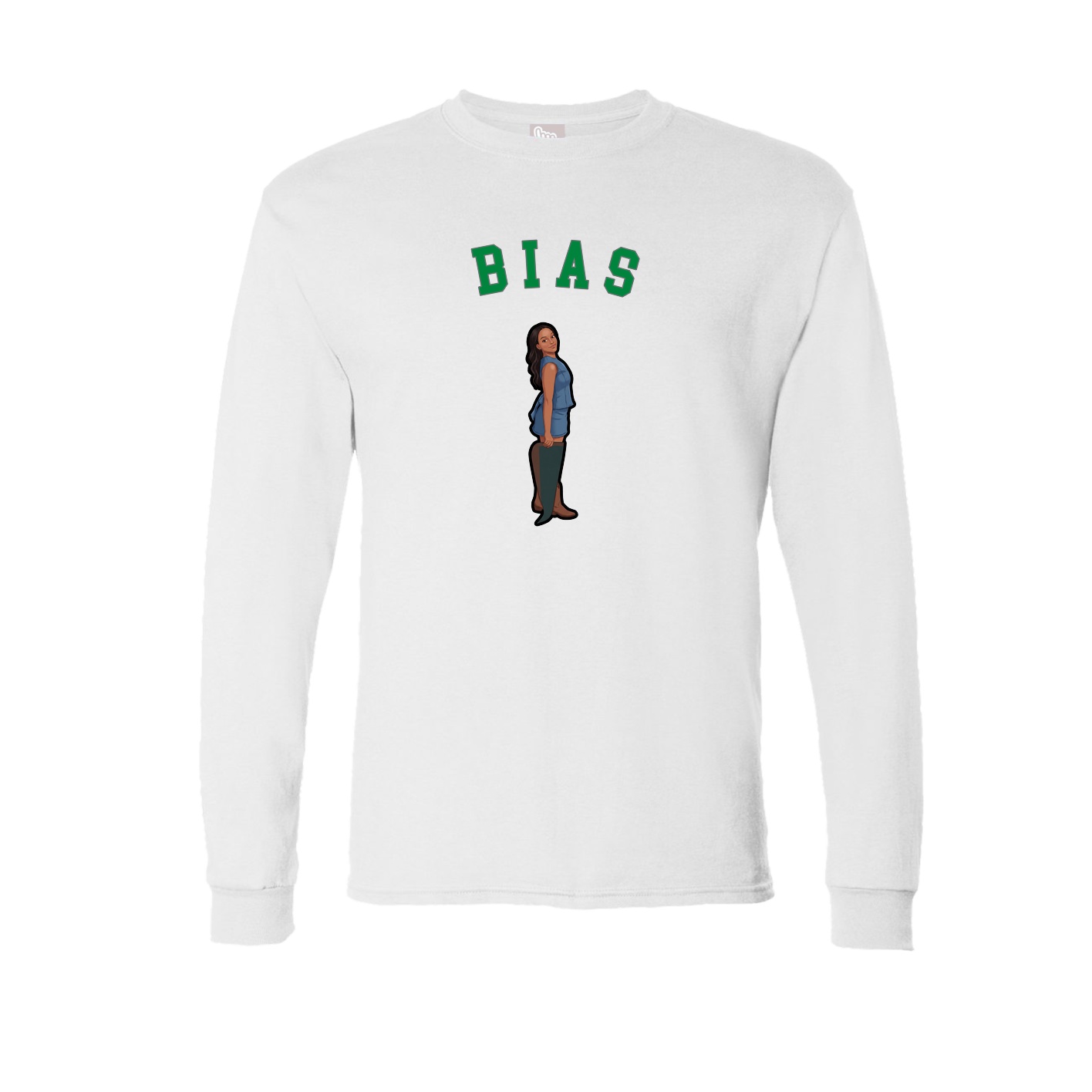 Long Sleeve Tee — Shirsey Arch in White