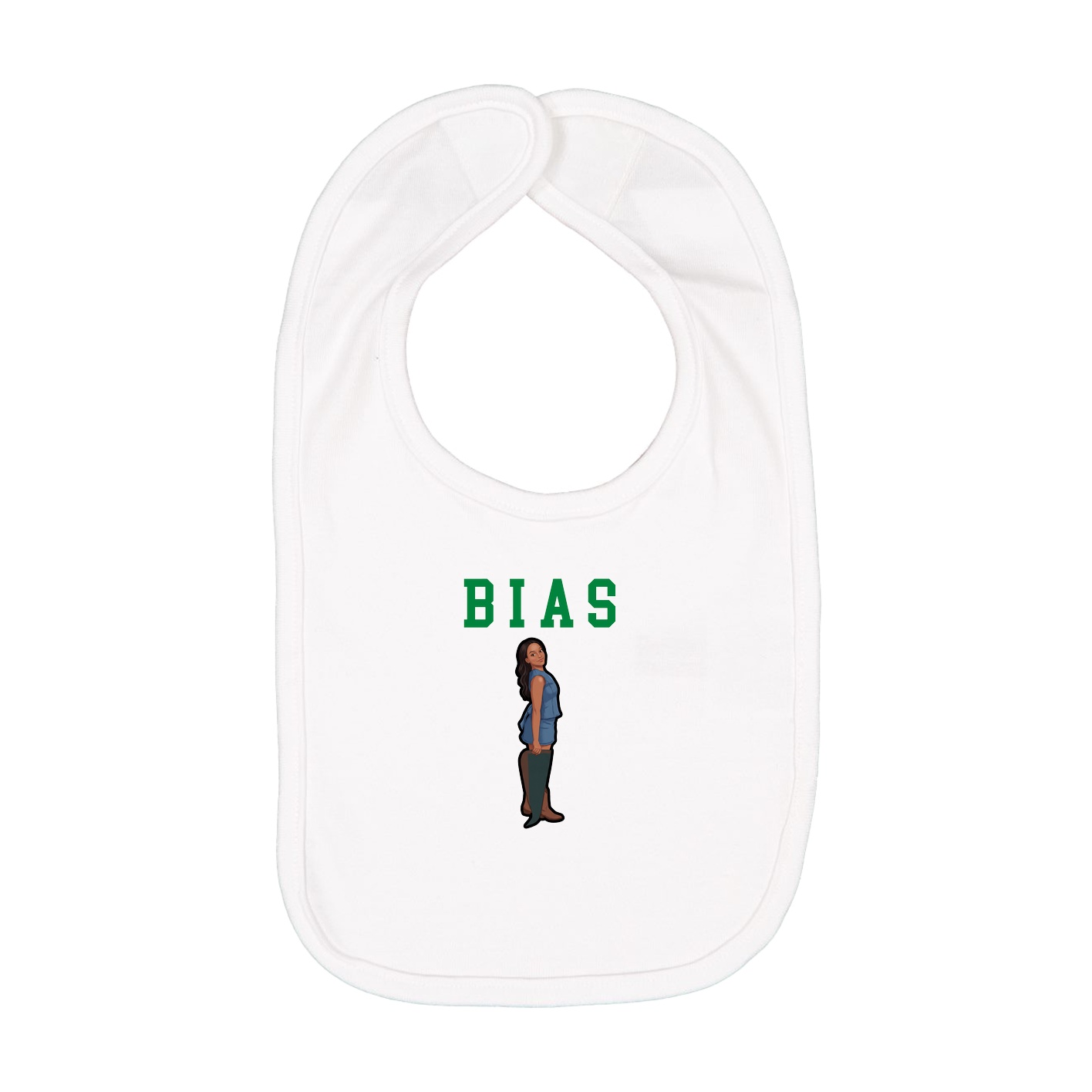 Infant Bib — Shirsey in White