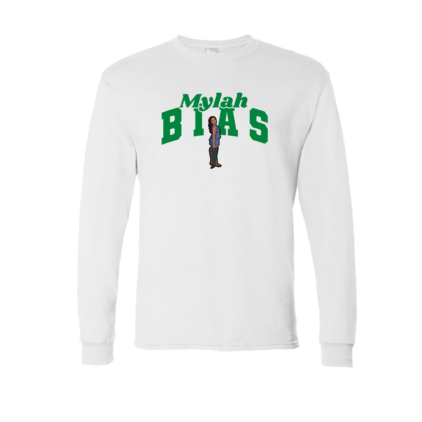 Long Sleeve Tee — Signature Arch in White