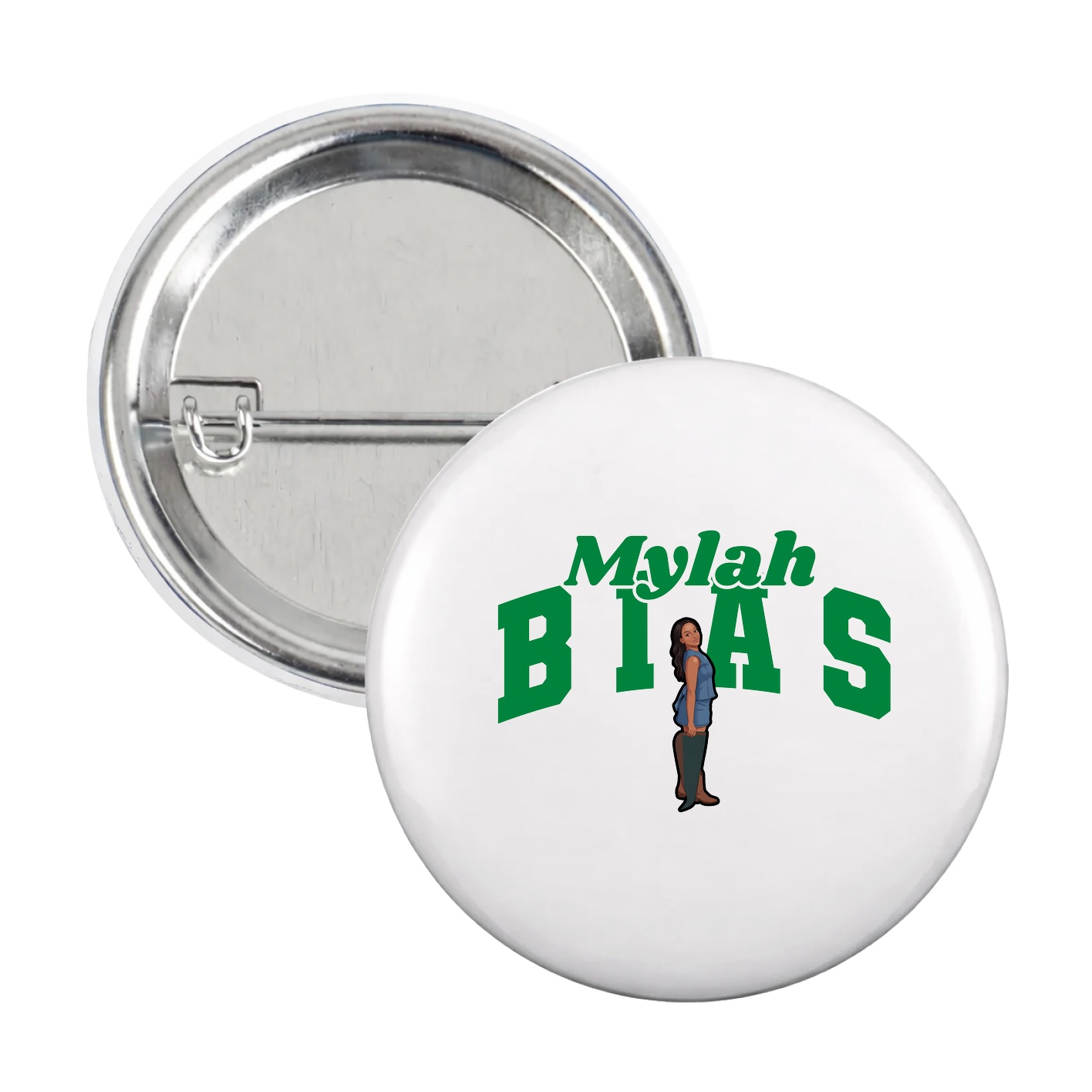 Game Day Button — Signature Arch in White