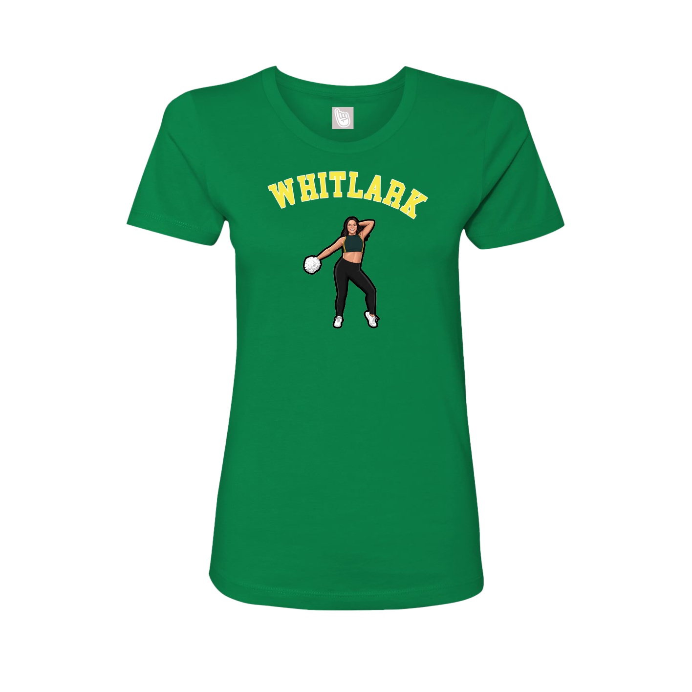 Fitted Women's Tee — Shirsey Arch in Green