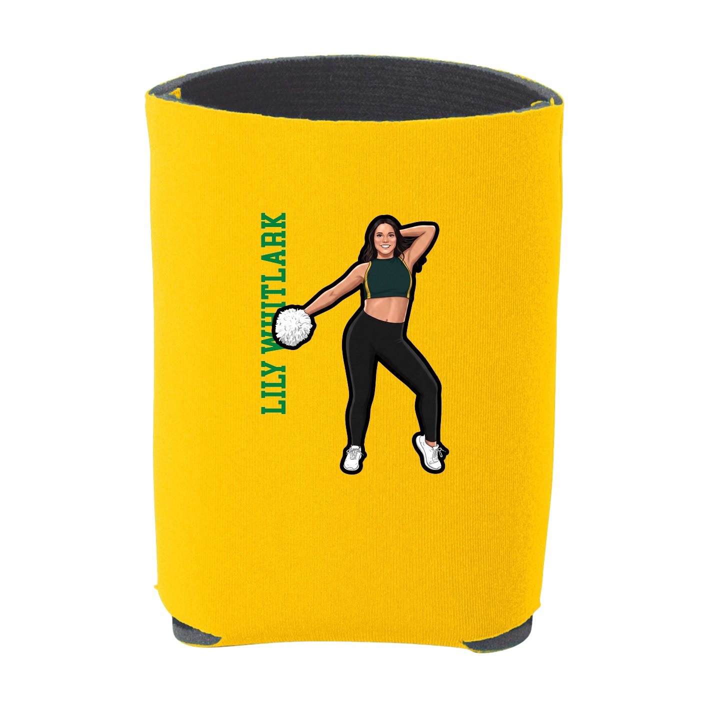 Can Holder — Name Vertical in Yellow
