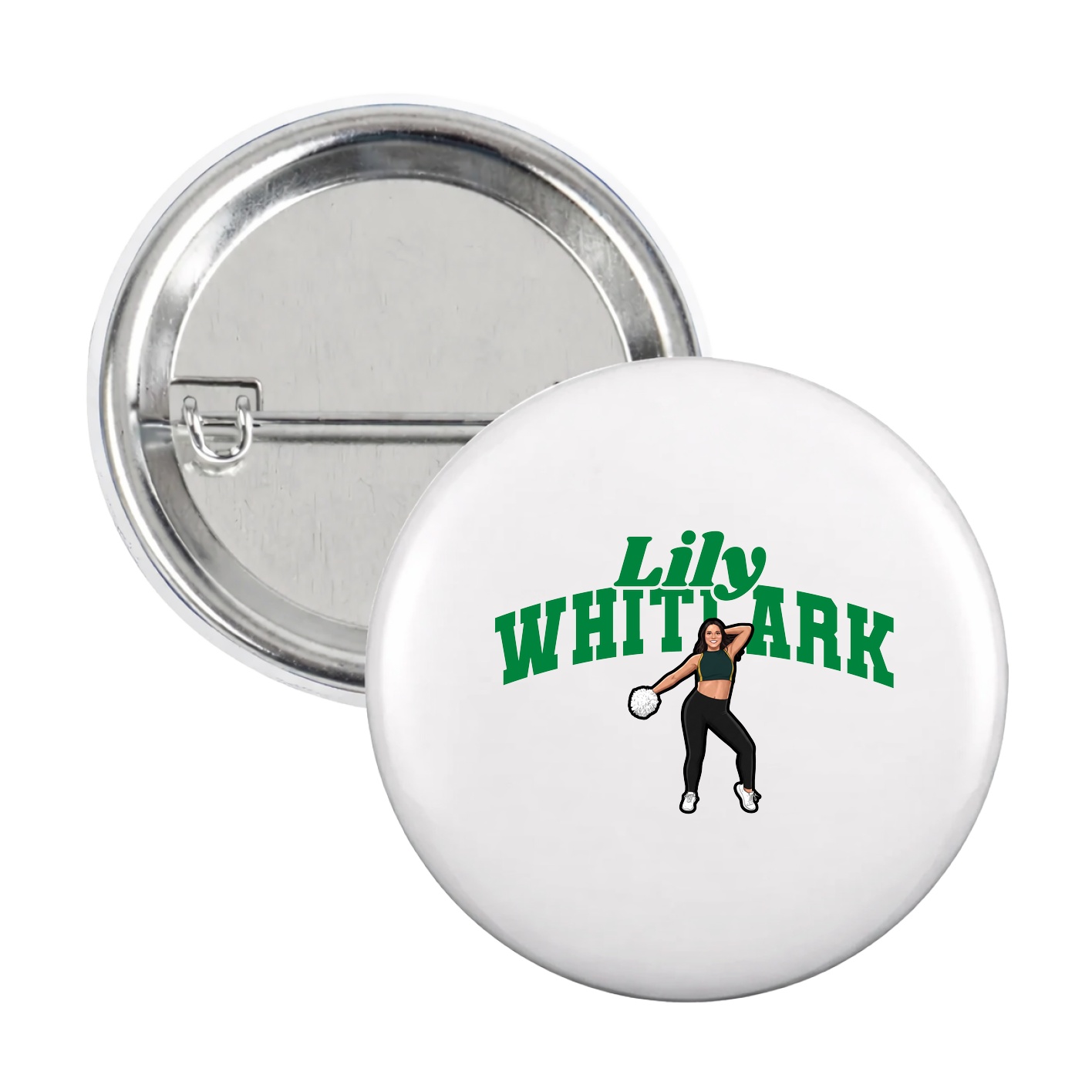 Game Day Button — Signature Arch in White