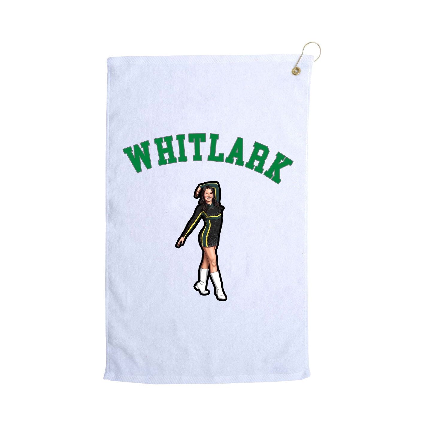 Golf Towel — Shirsey Arch in White