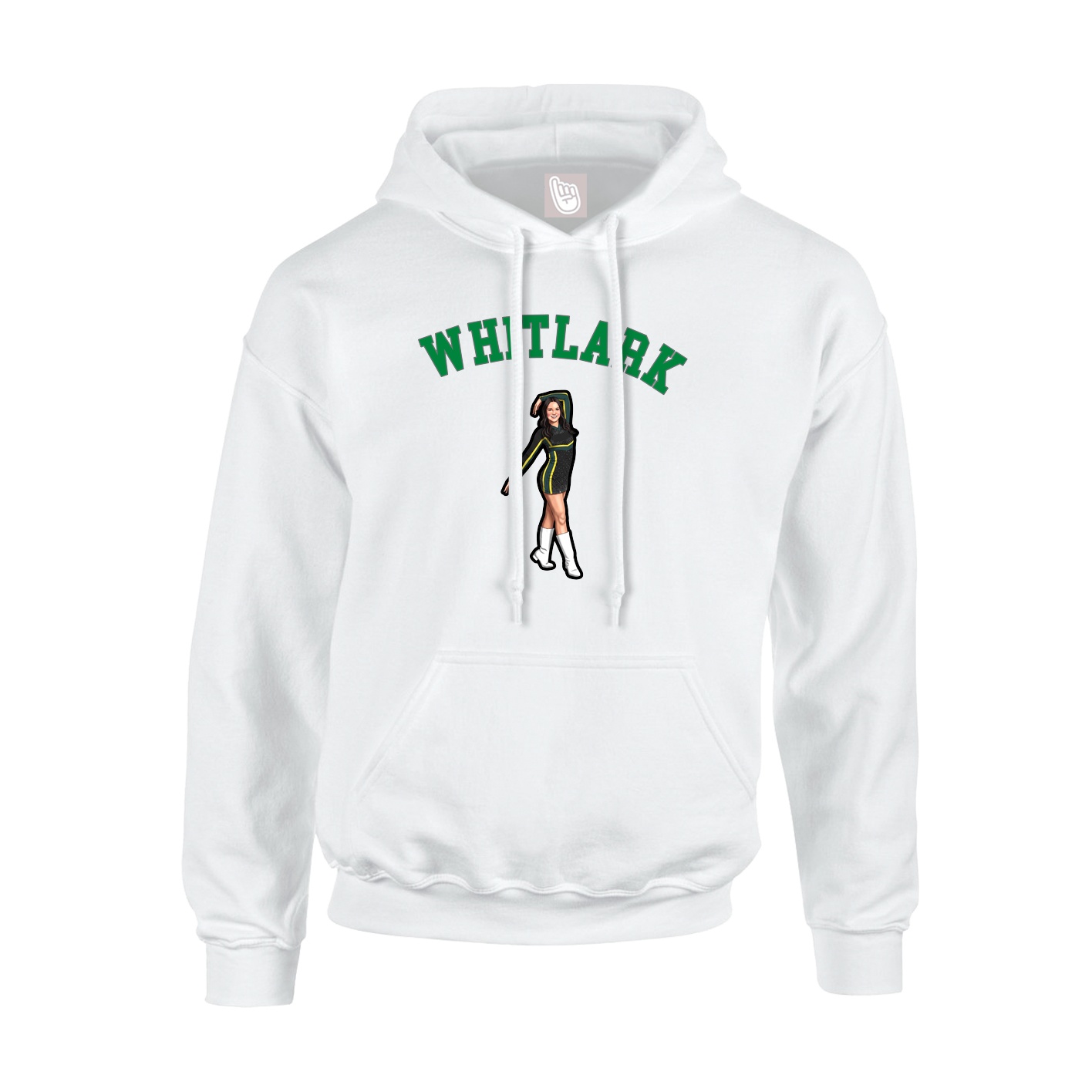 Youth Hoodie — Shirsey Arch in White