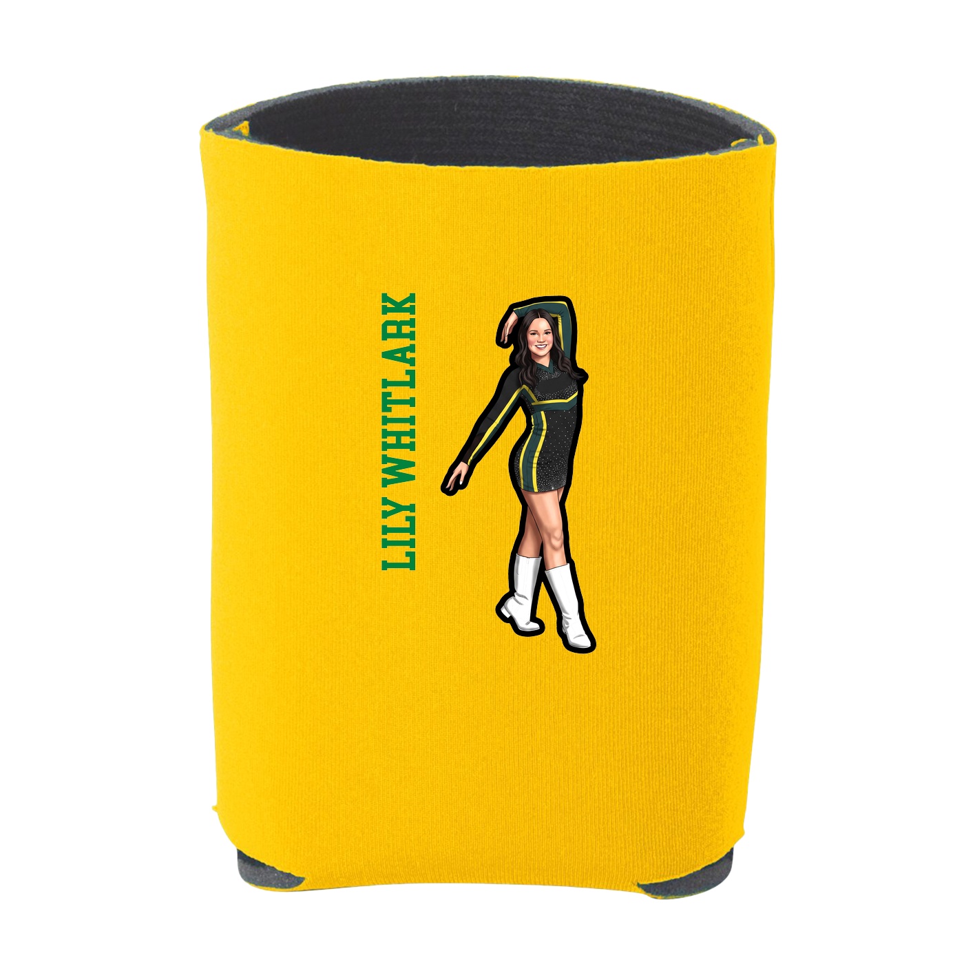 Can Holder — Name Vertical in Yellow