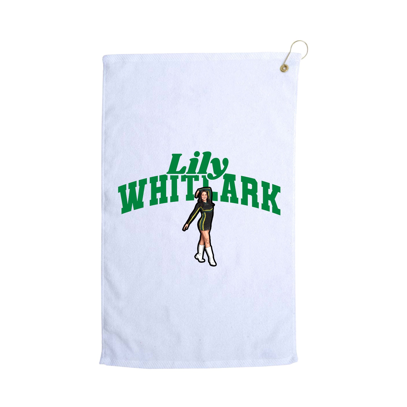 Golf Towel — Signature Arch in White