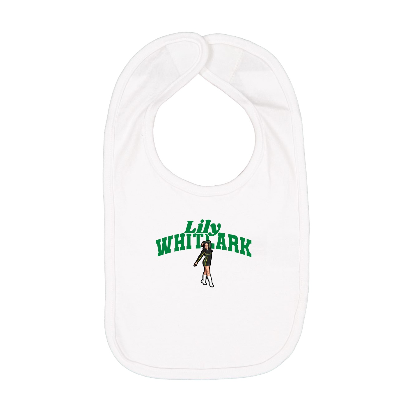 Infant Bib — Signature Arch in White