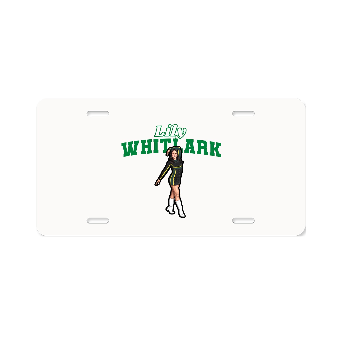 License Plate — Name Arch in Classic
